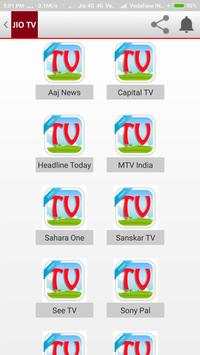 Free HD JIO Digital TV :Cricket Live Match&Score screenshot 2