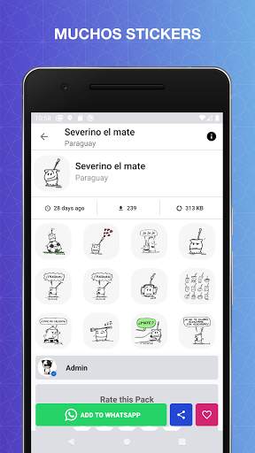 Stickers Paraguay para Chatear screenshot 4