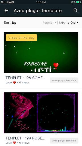 Av Player Template Download & Green Screen Status screenshot 2