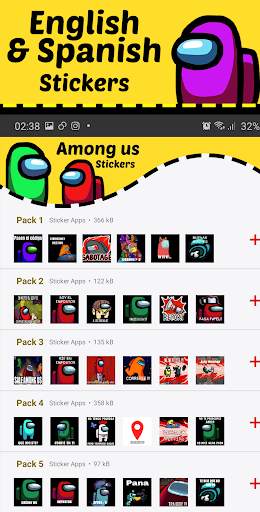 Stickers de AmongUS para Whatsapp - WAStickerApps screenshot 3