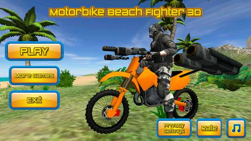 Motorbike Beach Fighter 3D screenshot 1
