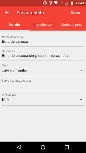 My recipes screenshot 3