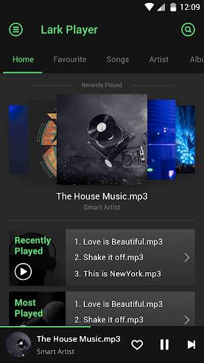 Lark Player Theme - Green screenshot 2