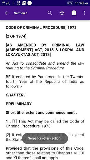 CrPC- Code of Criminal Procedure- Free Offline App screenshot 2