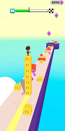 Block Surfer 3D: Stack Cube Surfer - Fun Run Game screenshot 2