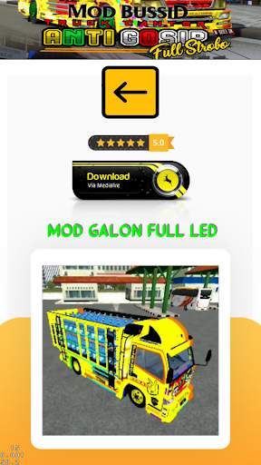 Mod Bussid Truck Canter Anti Gosip Full Strobo screenshot 2