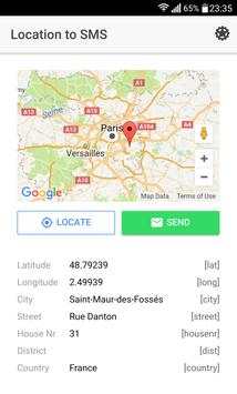 Simple Location to SMS screenshot 2