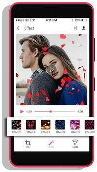 Heart Photo Effect Video Maker With Music screenshot 1