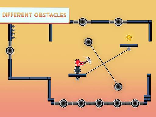 Hammer Climb Stick man Game screenshot 3