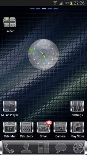GLASS GO Launcher EX Theme скриншот 1