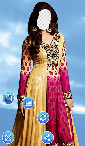 Women Churidar Photo Frames screenshot 4