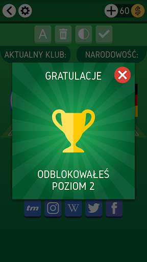 Gwiazdy Piłki Nożnej Quiz screenshot 5
