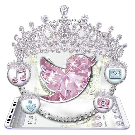 Royal Diamond Crown Launcher Theme 1.0.1
