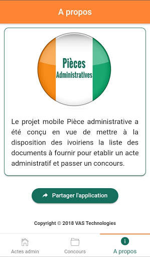 Pièces administratives CI screenshot 2