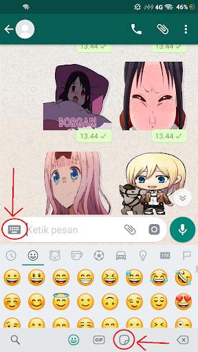 Anime Sticker  For Whatsapps 1 تصوير الشاشة