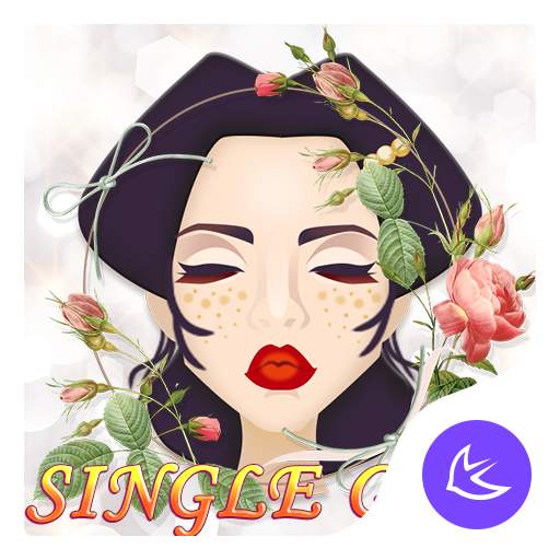 Lovely single girl APUS Launcher fashion theme 113.0.1001