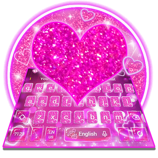 Sparkling Heart Keyboard Theme icon