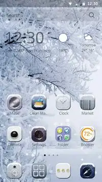 Winter Story CM Launcher Theme screenshot 2