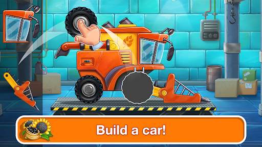 Tractor, car: kids farm games screenshot 1