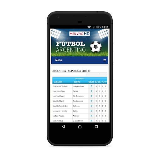Live Argentine Football screenshot 1