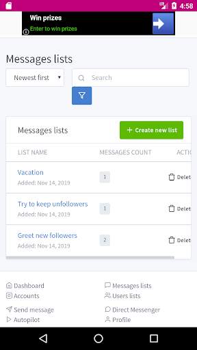 Multiple Accounts Messenger & Poster For Instagram screenshot 5