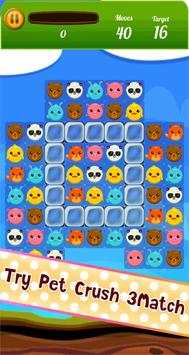Pet Crush 3Match Games screenshot 5