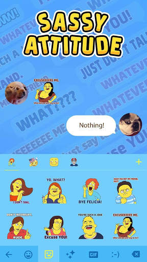 Sassy GIF Sticker & Emoji Keyboard screenshot 3