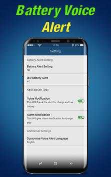 Battery Voice Alert : Battery Charge Sound Alarm скриншот 3