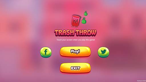 Touch game - Trash Throw screenshot 1