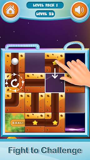 Roll The Physics Ball @ Slide Puzzle Game 2 تصوير الشاشة