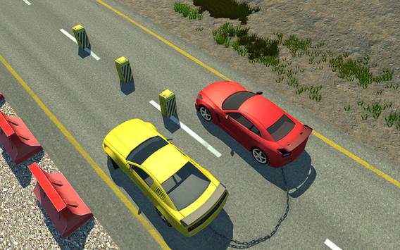 Impossible chained cars crash: 3D break chain game screenshot 5