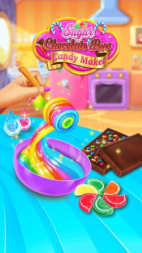 Sweet Rainbow Candy Cooking screenshot 1