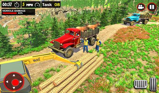 Offroad Truck Simulator - Animal Transport Games screenshot 7