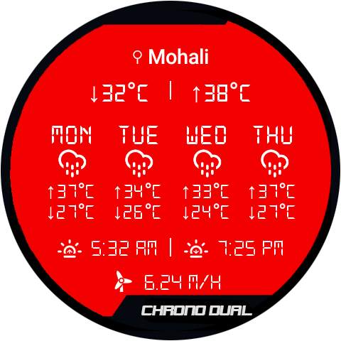 Chrono Dual Watch Face & Clock Live Wallpaper screenshot 15