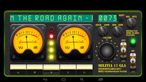 Militia 17 GLA folder player vintage VU-meter screenshot 1