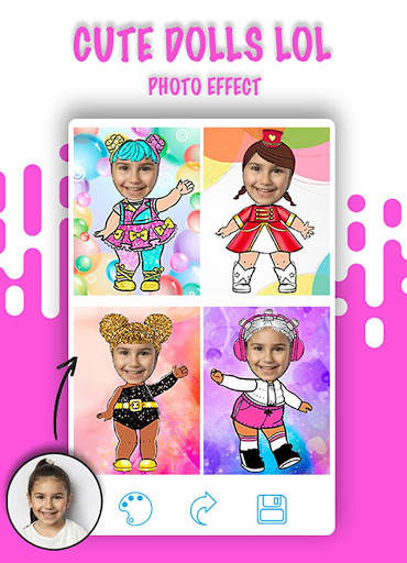 Cute Dolls lol Photo Editor - Fashion dolls screenshot 1