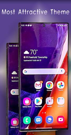 Note 20 Ultra launcher: Theme for galaxy Note 20 4 تصوير الشاشة