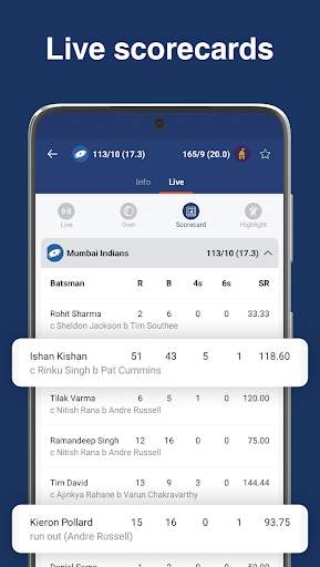 WicketScore Live Cricket Score screenshot 4