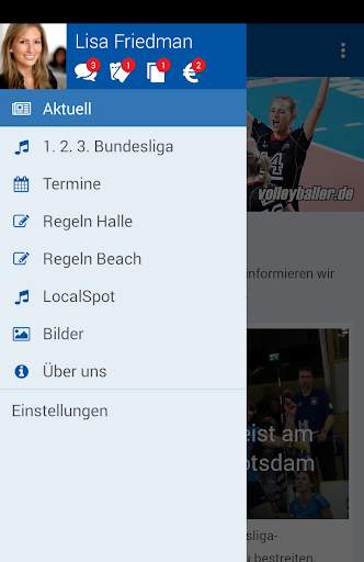 Volleyball App volleyballer.de screenshot 2