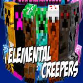 Elemental Creepers Mod for Minecraft 1.0