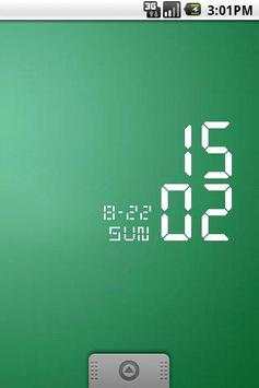 LED Clock Widget (Std:White) screenshot 1