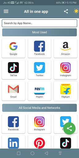 All In One App - All Online Shopping, Social Media screenshot 1