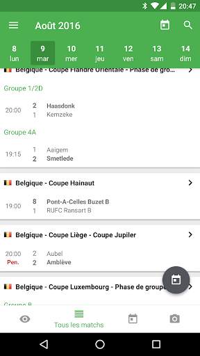 Résultats foot live Belgique screenshot 1