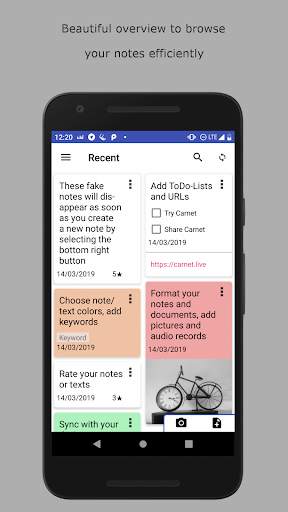 Carnet - Notes app 1 تصوير الشاشة