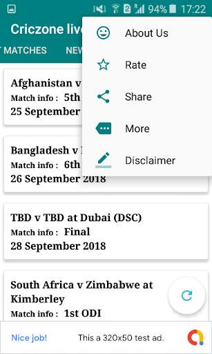 Criczon live score screenshot 4