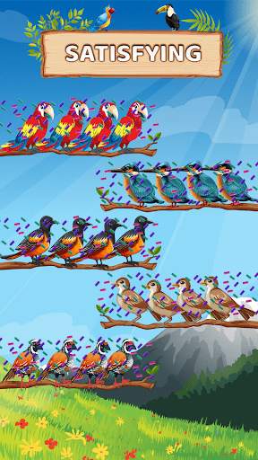 Bird Sort Color Puzzle Game screenshot 4