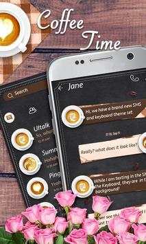 (FREE) GOSMS COFFEE TIME THEME screenshot 1