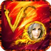 Fire Text Photo Frame App 1.5