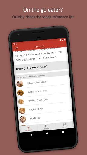 My Dash Diet: Food Tracker and Low Sodium Recipes скриншот 4