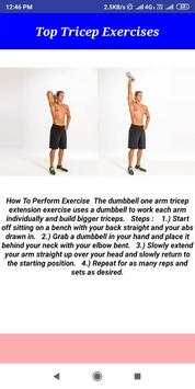 Tricep Exercise - Home & Gym Workout screenshot 4